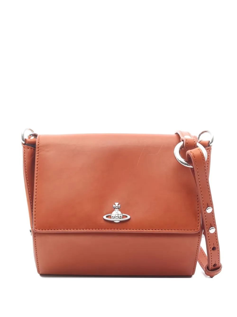 Vivienne Westwood Pre-Owned 2010s Sapphire orb cross body bag - Brown | Farfetch Global
