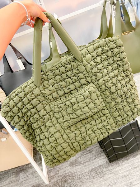 Target Fall Fashion Quilted Puff Weekender Double Strap, comes in black and beige colors too. #target #targetstyle #targetfinds #puffbag #anewday #weekenderbag

#LTKtravel #LTKstyletip