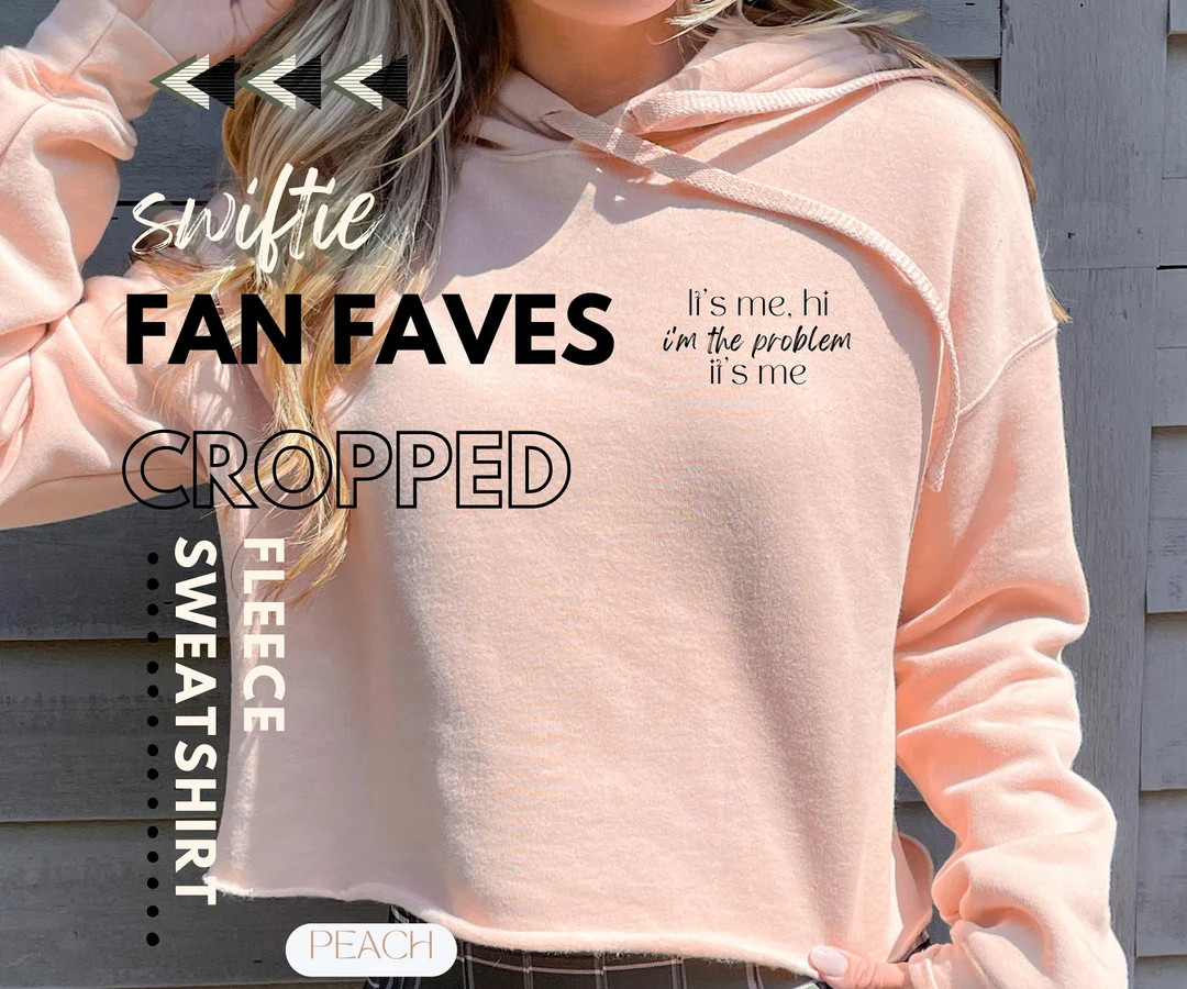 Swiftie Sweatshirt, Cropped Hooded Swift Shirt, Its Me, Hi, I'm the Problem, Midnights, Fan Merch... | Etsy (US)