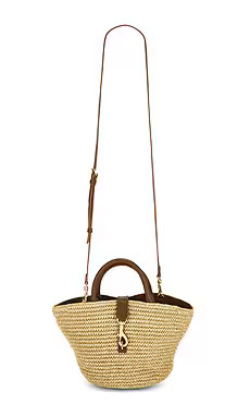 Rebecca Minkoff Megan Mini Fan Tote in Natural & Tawny from Revolve.com | Revolve Clothing (Global)