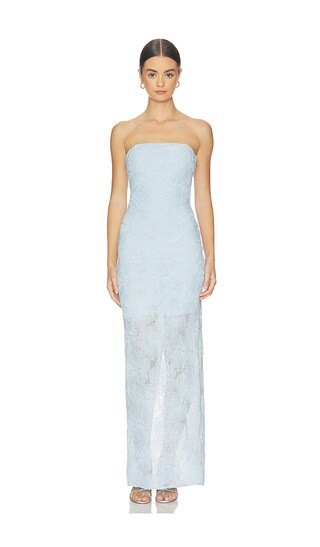 ROTATE Mesh Tube Dress in Baby Blue. - size 40 | Revolve Clothing (Global)