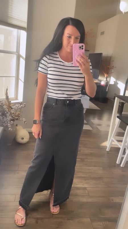 Teacher OOTD! My skirt is only $25 on sale! 😍

Loving the denim skirt trend!! I sized up to a M in this skirt, and it’s a little loose. The S was almost too tight to get over my hips, so sticking with the M. So the size chart seems accurate. (I usually wear a 4/27 at Abercrombie if that helps you with sizing.) My striped tshirt comes in a 2-pack and is a great basic! I got my normal size S.


Denim skirt, tshirt, basic tee, Amazon, teacher outfit#LTKunder50

#LTKsalealert #LTKSeasonal