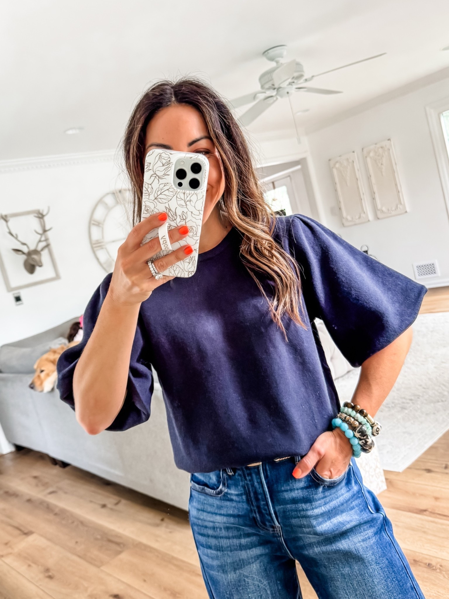 25% off $150+ @socialthreads w/ code FP26. 

Sweater small. Jeans 25.

#LTKSaleAlert #LTKOver40
