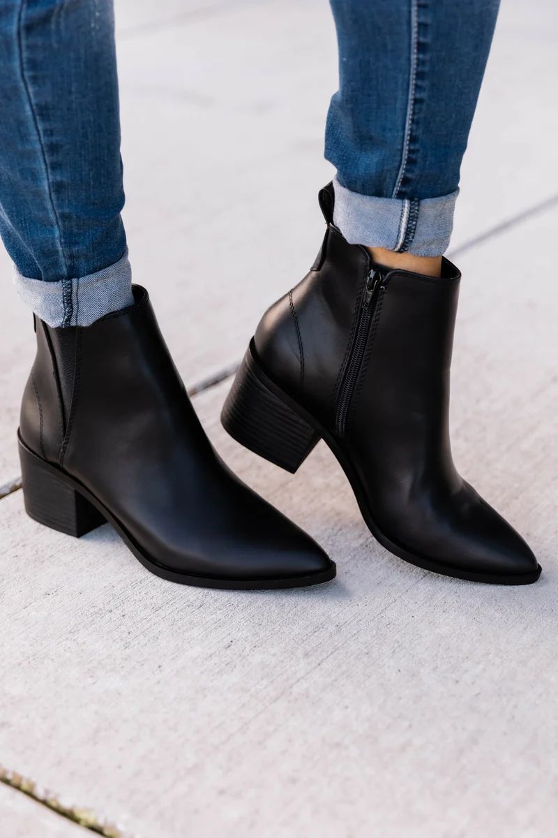 Stacy Black booties | The Pink Lily Boutique