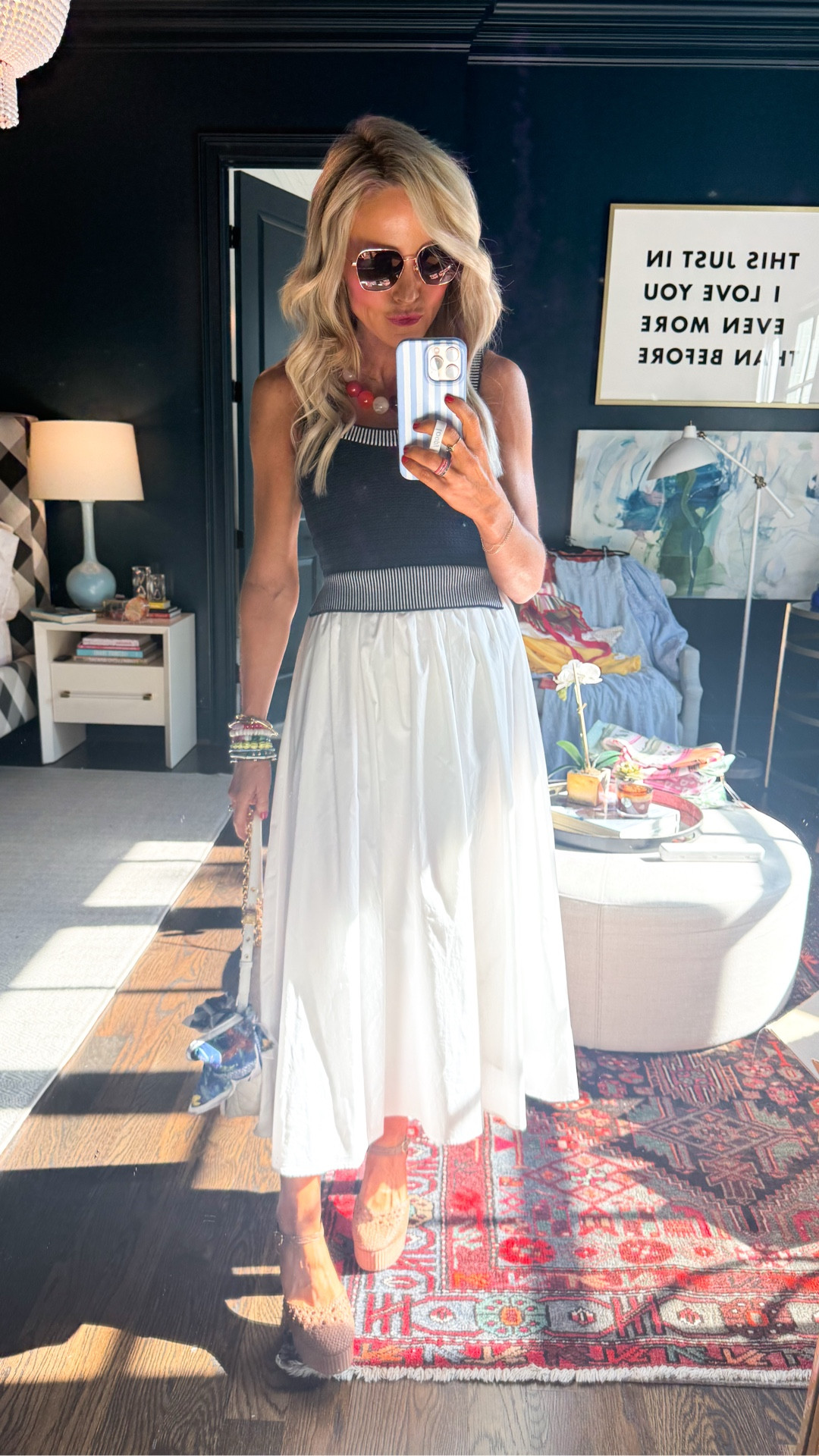 he perfect Sunday sundress = wearing XS from this cuteness from @Anthropologie • 

#LTKSeasonal #LTKOver40 #LTKootd