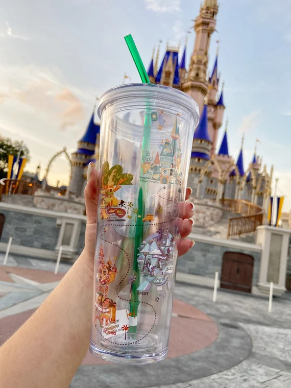Disney Tumbler with Straw - Starbucks - Disney Parks - 3rd Edition - Unique. | Etsy (US)