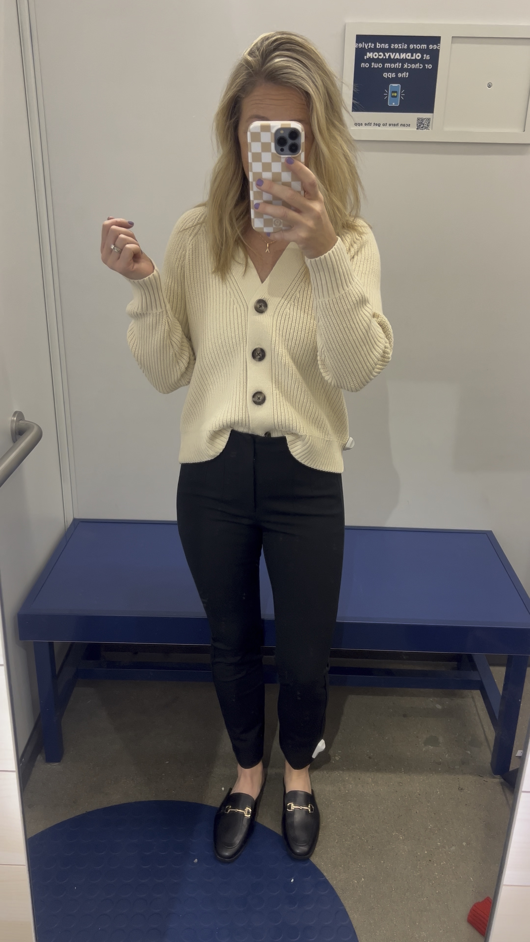 Old navy business casual outfit 
Cream sweater 
Blank pixie pants
Mules

#LTKFindsUnder50 #LTKStyleTip #LTKSaleAlert