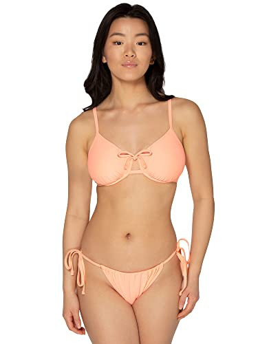Smart & Sexy Women's Standard Swim Underwire Top String Bikini Set, Peach Gelato | Amazon (US)