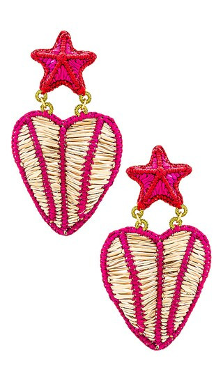 Stefano Earrings in Pink | Revolve Clothing (Global)