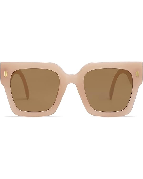 SOJOS Vintage Oversized Square Sunglasses for Women,Retro Womens Luxury Big Sun Glasses UV400 Pro... | Amazon (US)