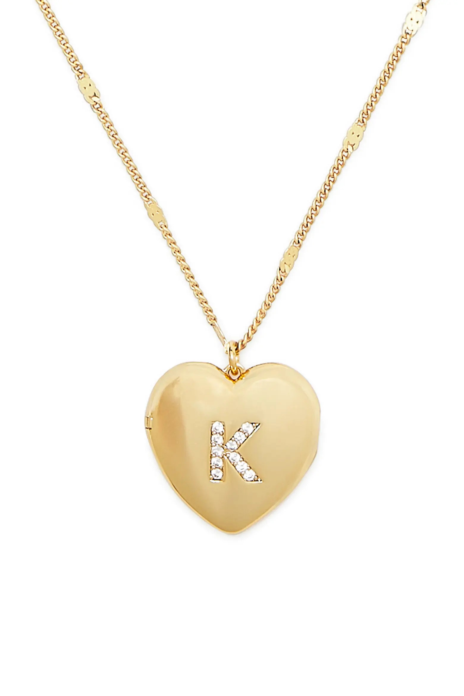 crystal initial heart locket necklace (Women) | Nordstrom | Nordstrom