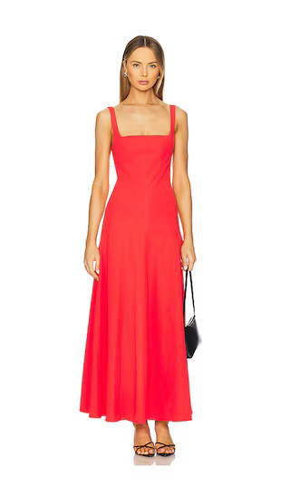 Avila Panelled Maxi Dress in Scarlet | Revolve Clothing (Global)