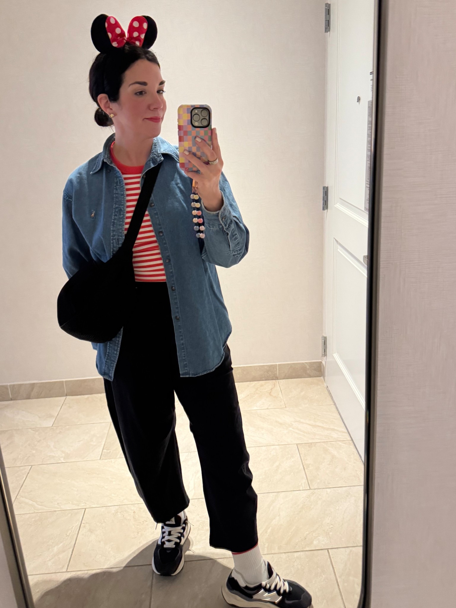 Disney Day 2 outfit. My shirt is a vintage Ralph Lauren I got at a garage sale for $10. And these barrel joggers were so comfy.

#LTKTravel #LTKFamily #LTKActive