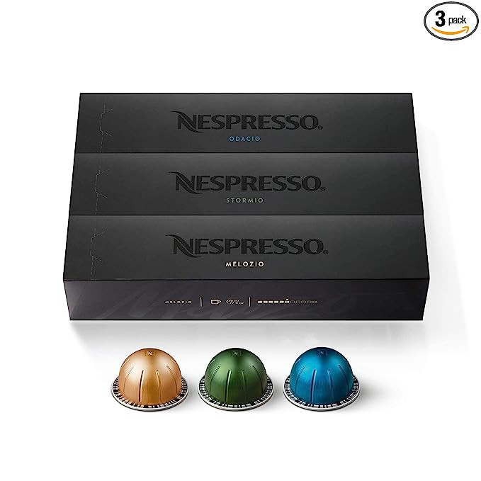 Nespresso Capsules VertuoLine, Medium and Dark Roast Coffee, Variety Pack, Stormio, Odacio, Meloz... | Amazon (US)