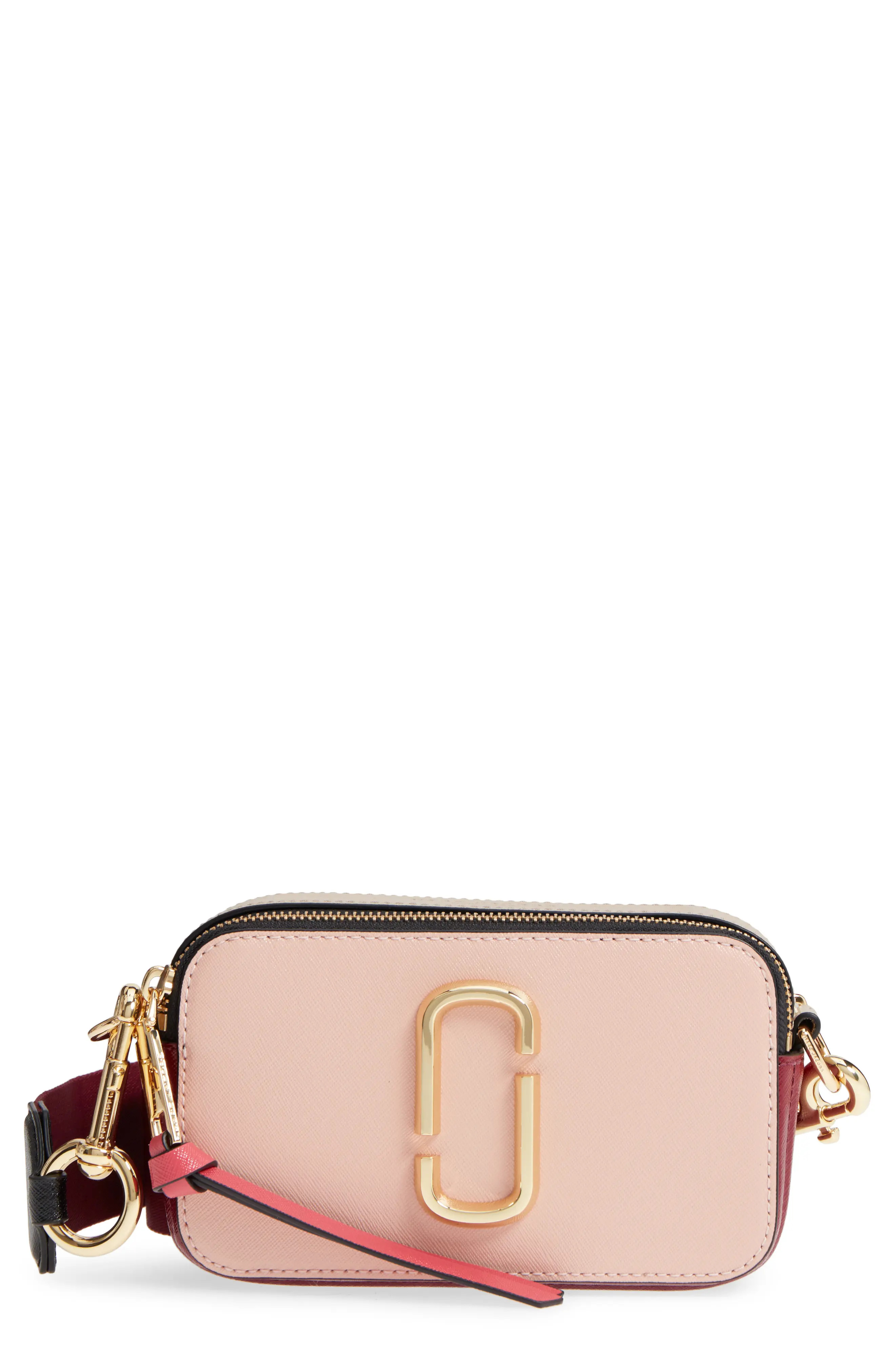 The Marc Jacobs The Snapshot Leather Crossbody Bag - Pink | Nordstrom
