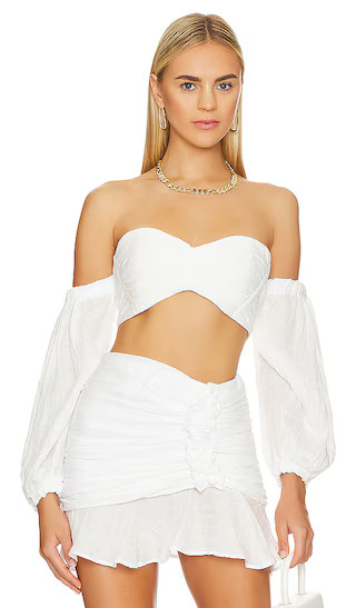 Dahlia Top in White | Revolve Clothing (Global)