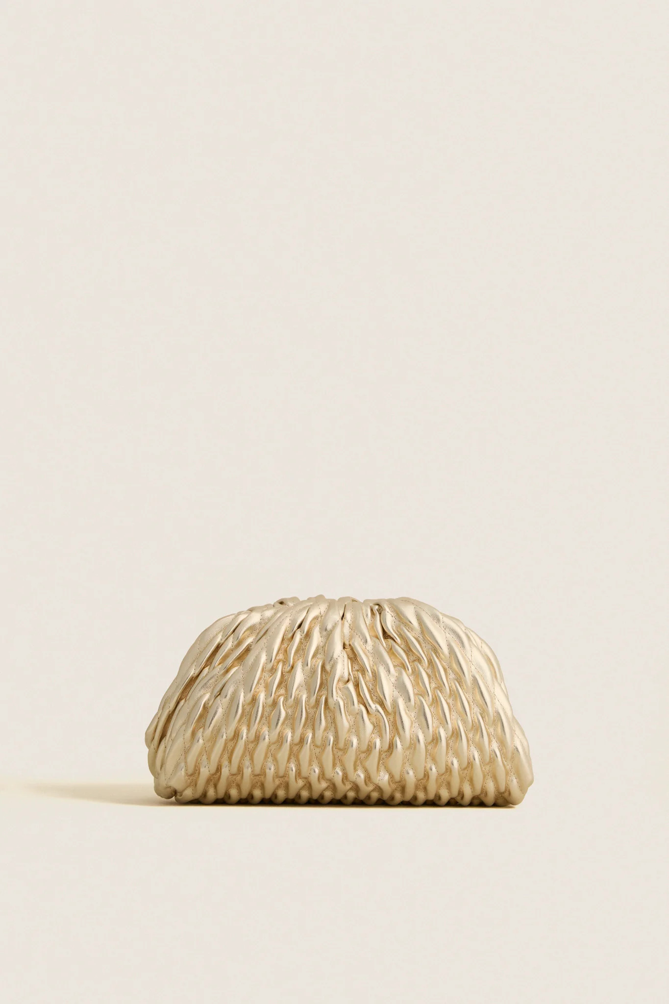 Gold Metallic Lacey Clutch Bag | Tuckernuck (US)