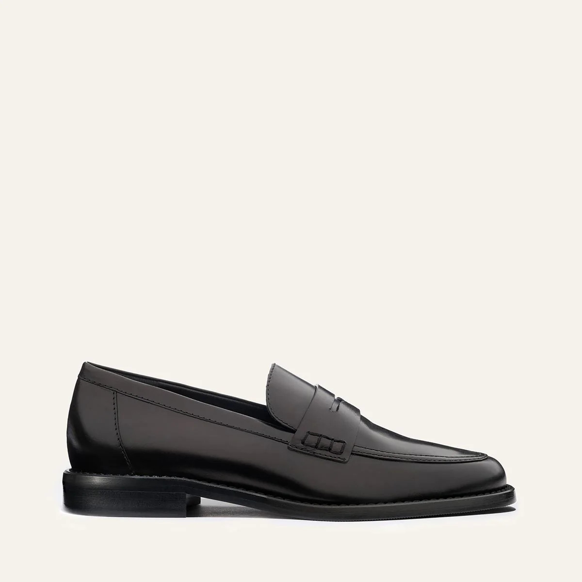 Black Leather Penny Loafers | The Marlowe Loafer | Margaux