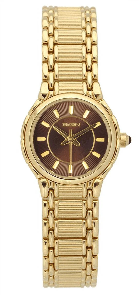 Elgin Women's Analog Quartz Watch, Round Dial, Stainless Steel, Gold (EG385) | Walmart (US)