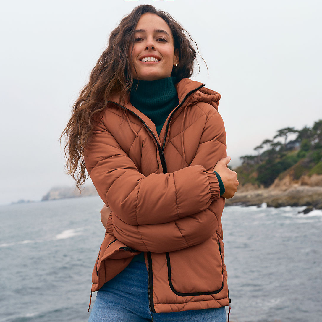 Women's FeatherFree Insulated Diamond Quilted Jacket | Lands' End (US)