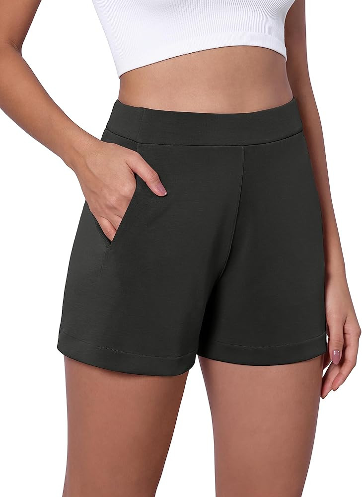 ODODOS Modal Soft Relaxed Shorts with Pockets for Women High Wasit Casual Shorts | Amazon (US)