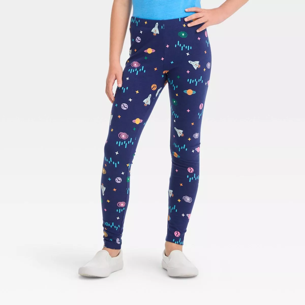 Girls' Leggings - Cat & Jack™ Light Blue M : Target