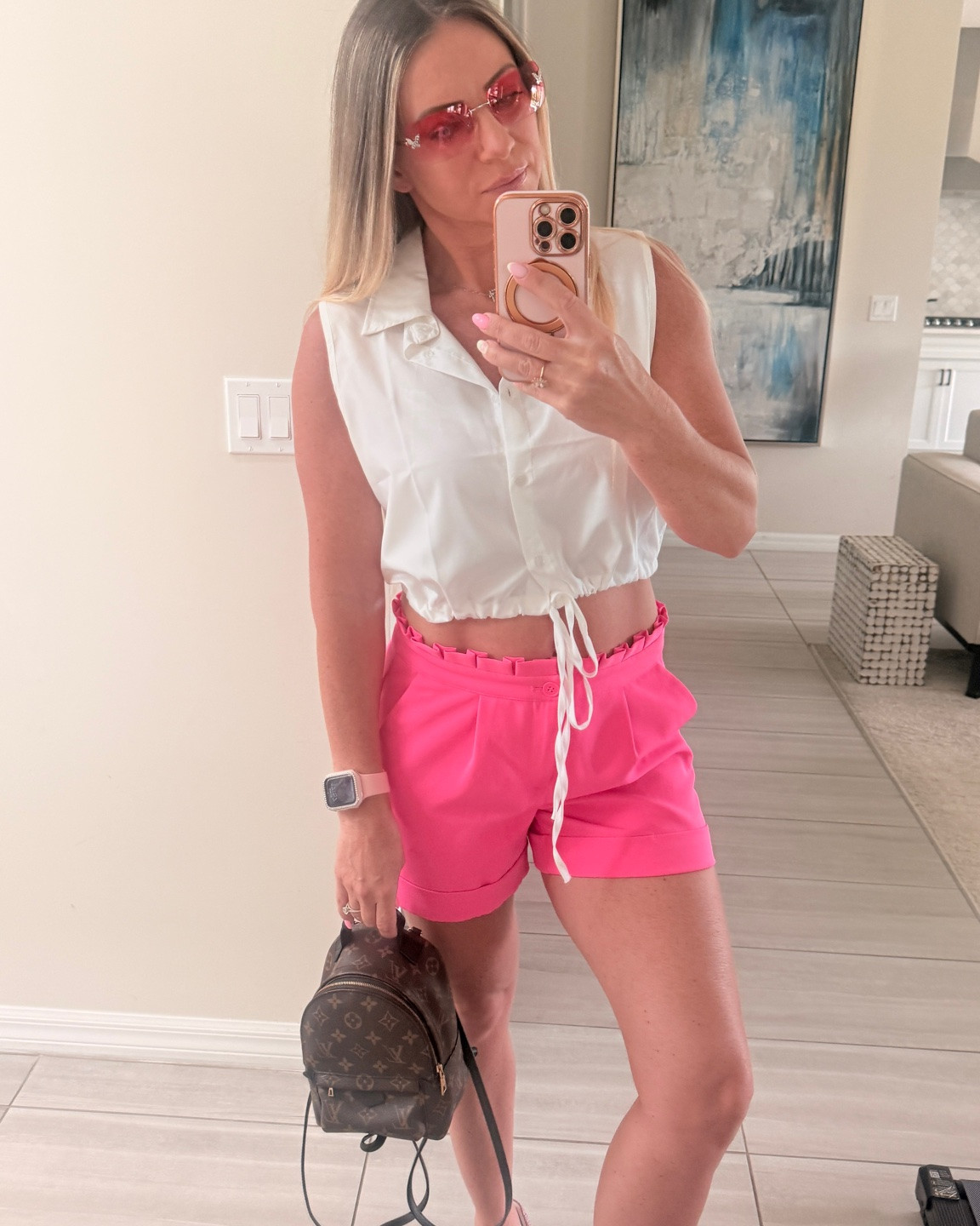 Summer outfit of the day.


Summer outfit, pink shorts, button down sleeveless shirt, casual outfit.

#LTKootd #LTKActive #LTKU