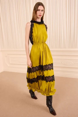 Alix Sleeveless Silk Dress - Citrine | Ulla Johnson