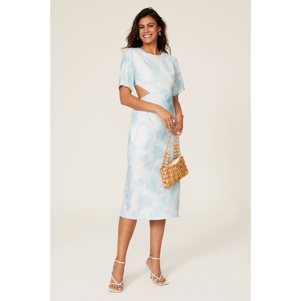 Third Form Tie Dye Tee Dress blue-print | Rent the Runway