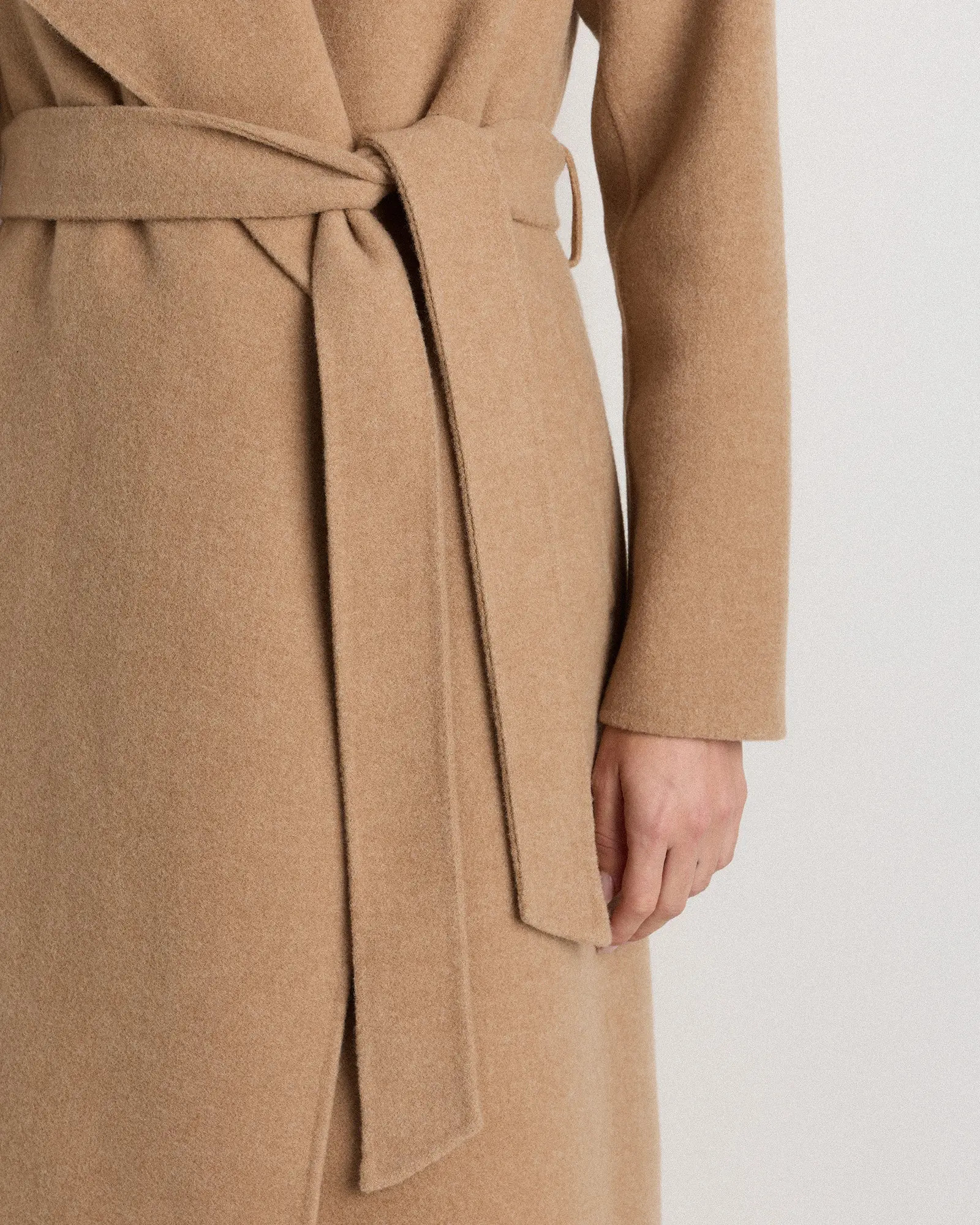 Double-Faced Merino Wool Draped Collar Wrap Coat | Quince