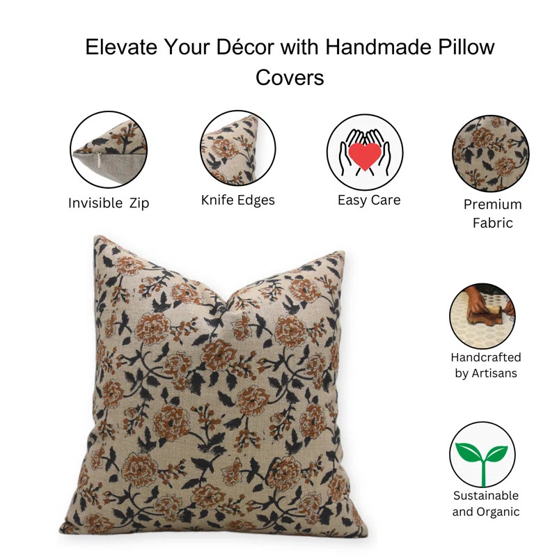 Linen Indoor/Outdoor Pillow Cover | Wayfair North America