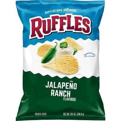 Ruffles Jalapeno Ranch Flavored Potato Chips - 8.5oz | Target