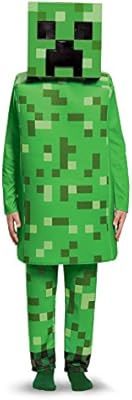 Creeper Deluxe Minecraft Costume, Green, Small (4-6) | Amazon (US)