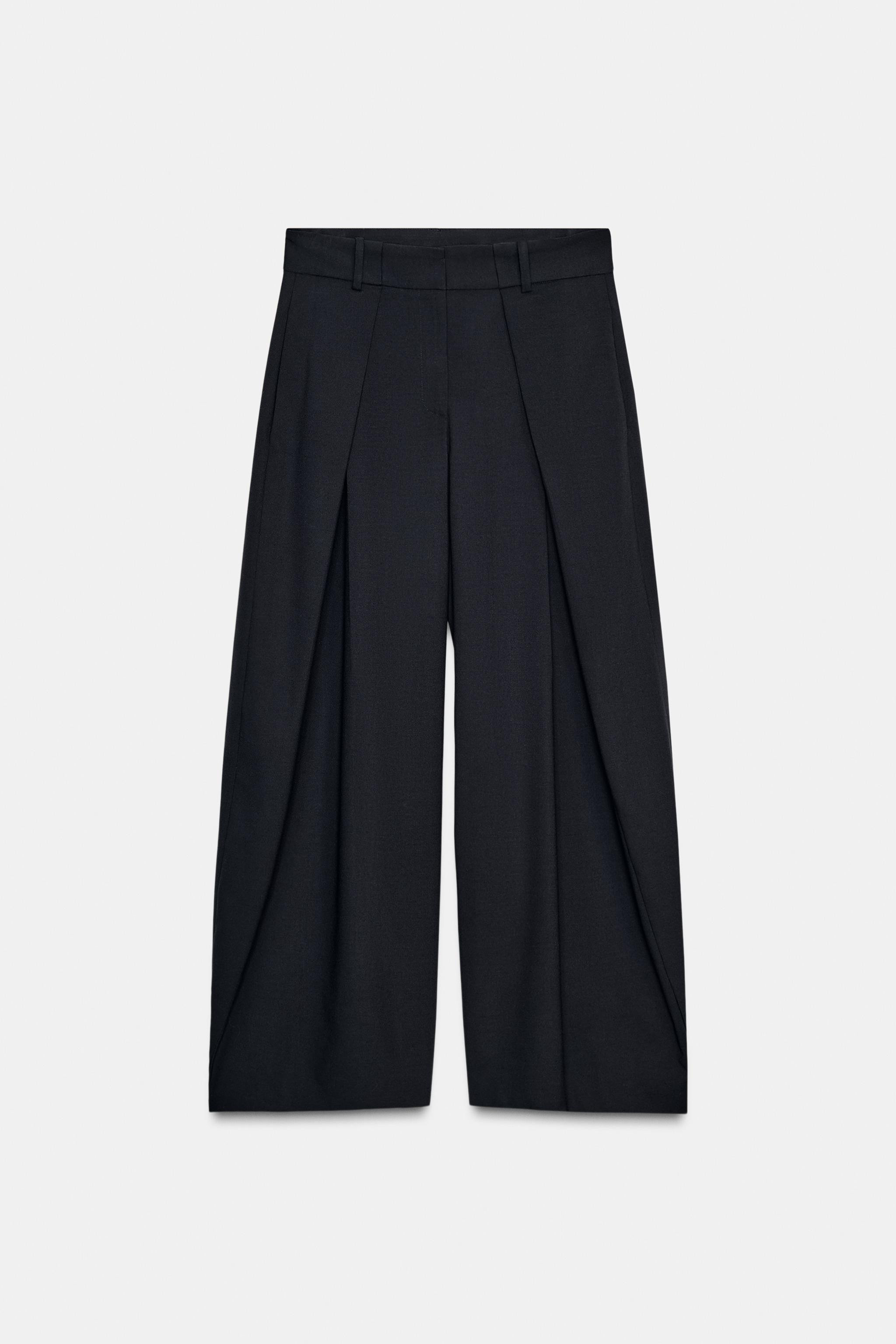 ZW COLLECTION WIDE-LEG TROUSERS WITH DARTS | Zara UK