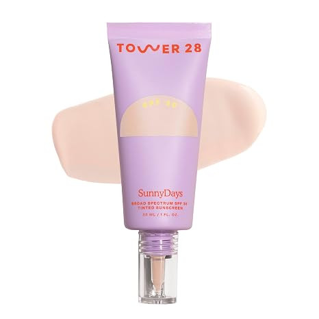 Tower 28 SunnyDays SPF 30 Tinted Moisturizer - 2-in-1 Buildable Coverage Foundation + Mineral Sun... | Amazon (US)