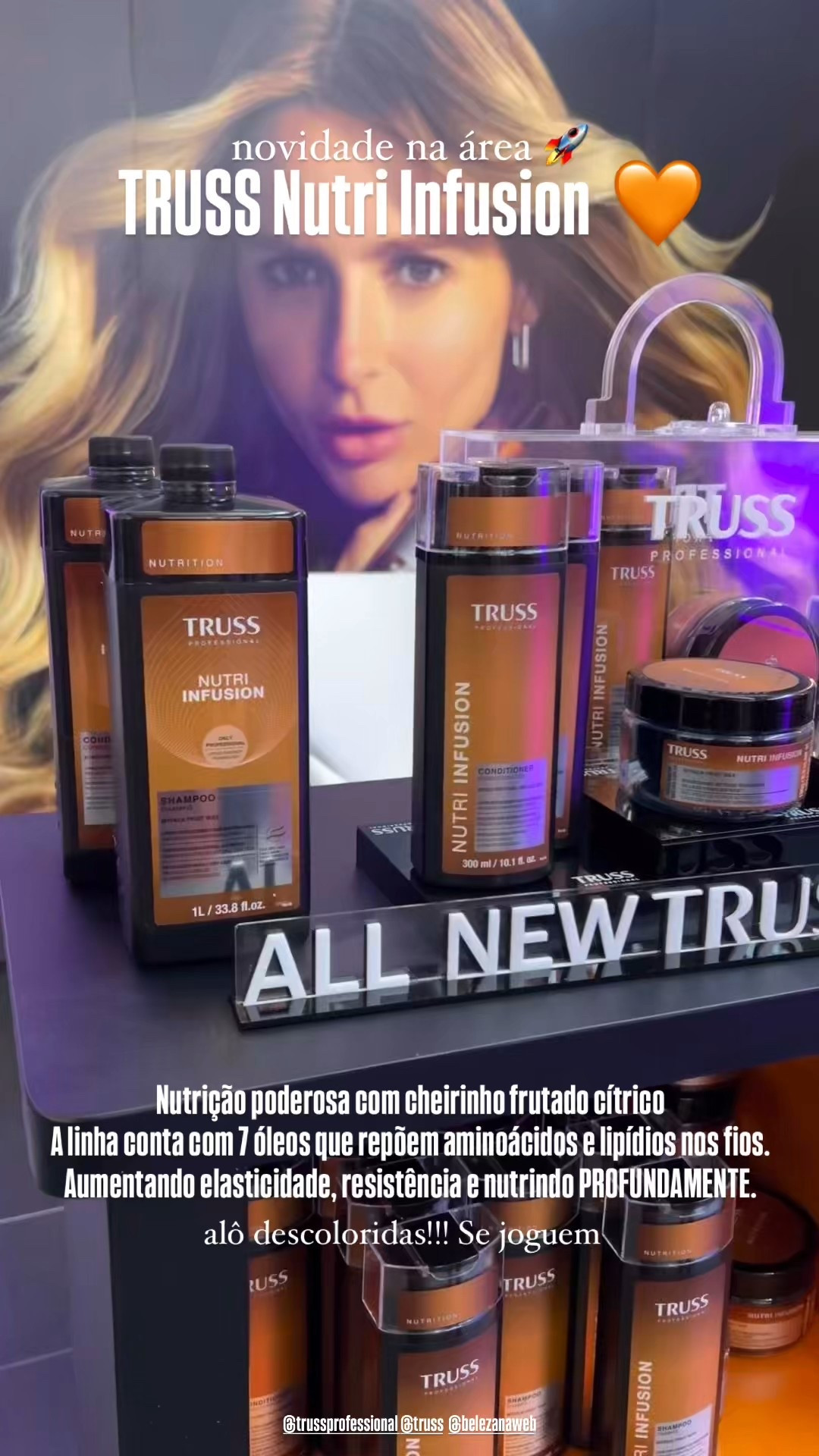 Novidade TRUSS na área 🚀
A linha Nutri Infusion chegou pra agregar a sua rotina capilar! 


#truss #nutriinfusion #beleza 

#LTKbeleza #LTKbrasil #LTKpromo