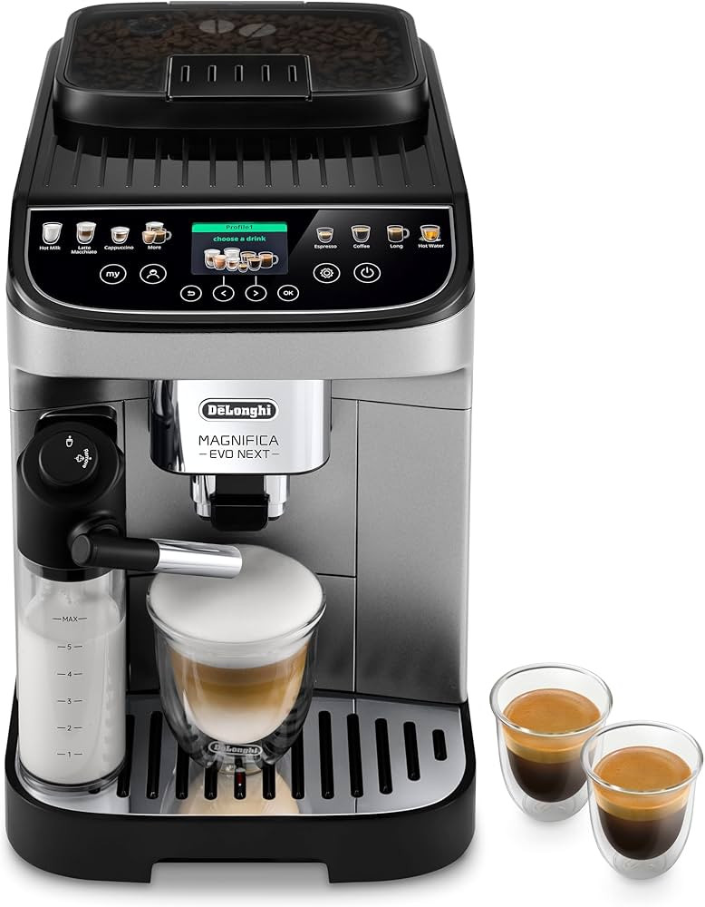 De'Longhi Magnifica Evo Next Fully Automatic Espresso Machine - Programmable Coffee Maker with Gr... | Amazon (US)