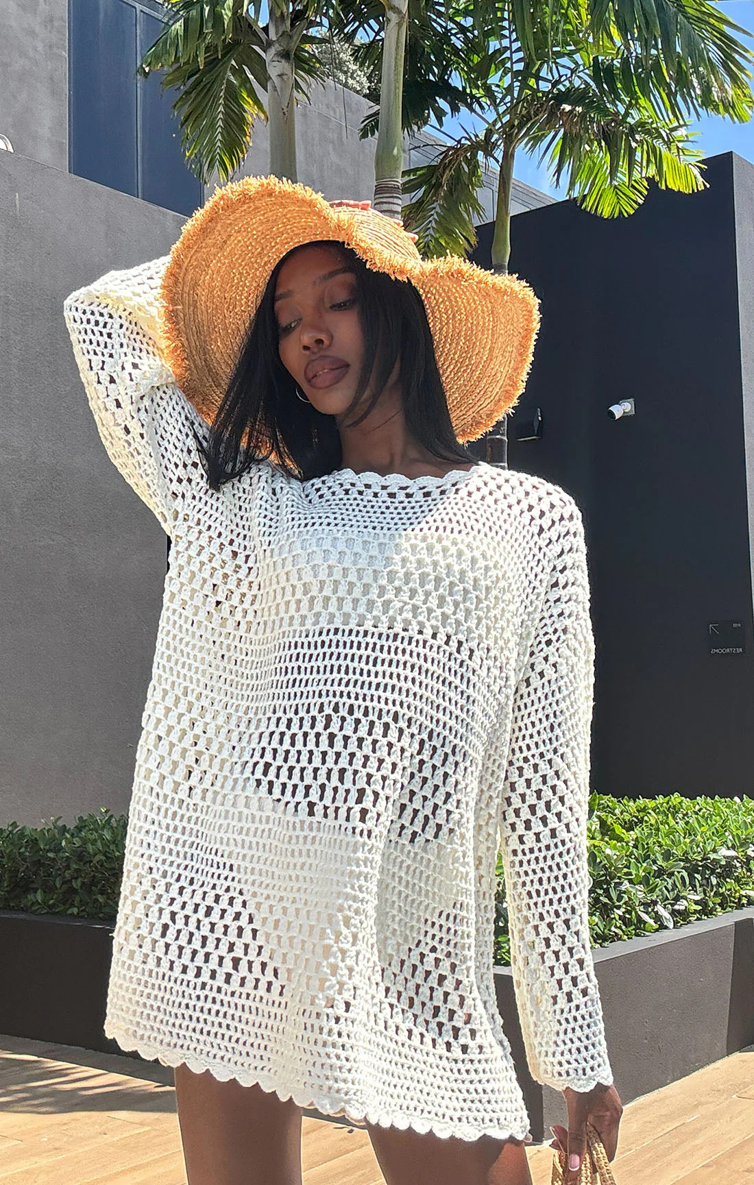 Paula Pullover, in White Crochet, Size: 2X | Show Me Your Mumu | Show Me Your Mumu