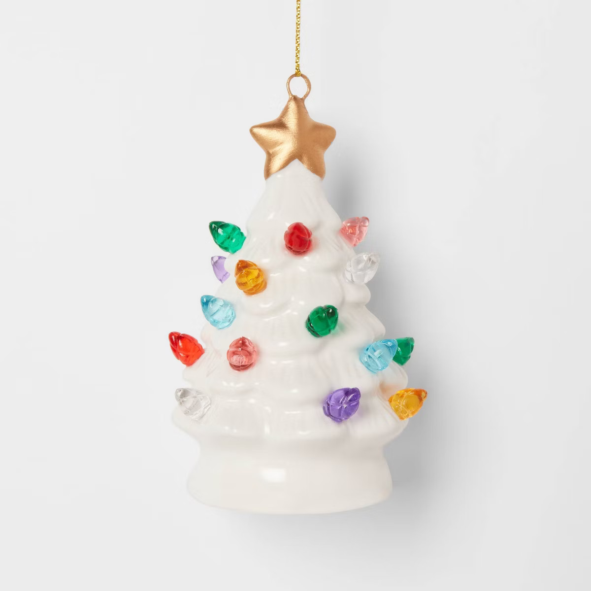 Lit Ceramic Retro Christmas Tree Ornament - Wondershop™ | Target
