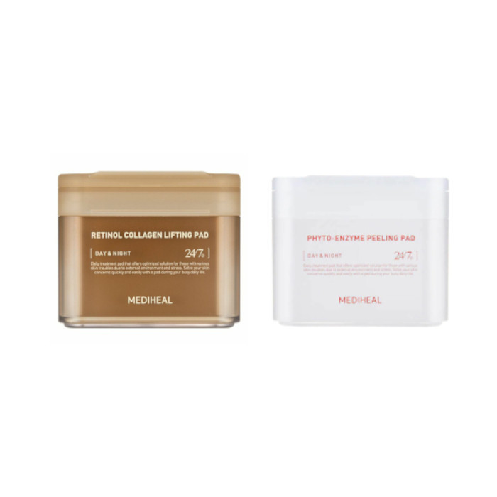 Mediheal - Retinol Collagen Lifting Pad - 100ea (1ea) + Phyto-Enzyme Peeling Pad - 90ea (1ea) Set | Stylevana