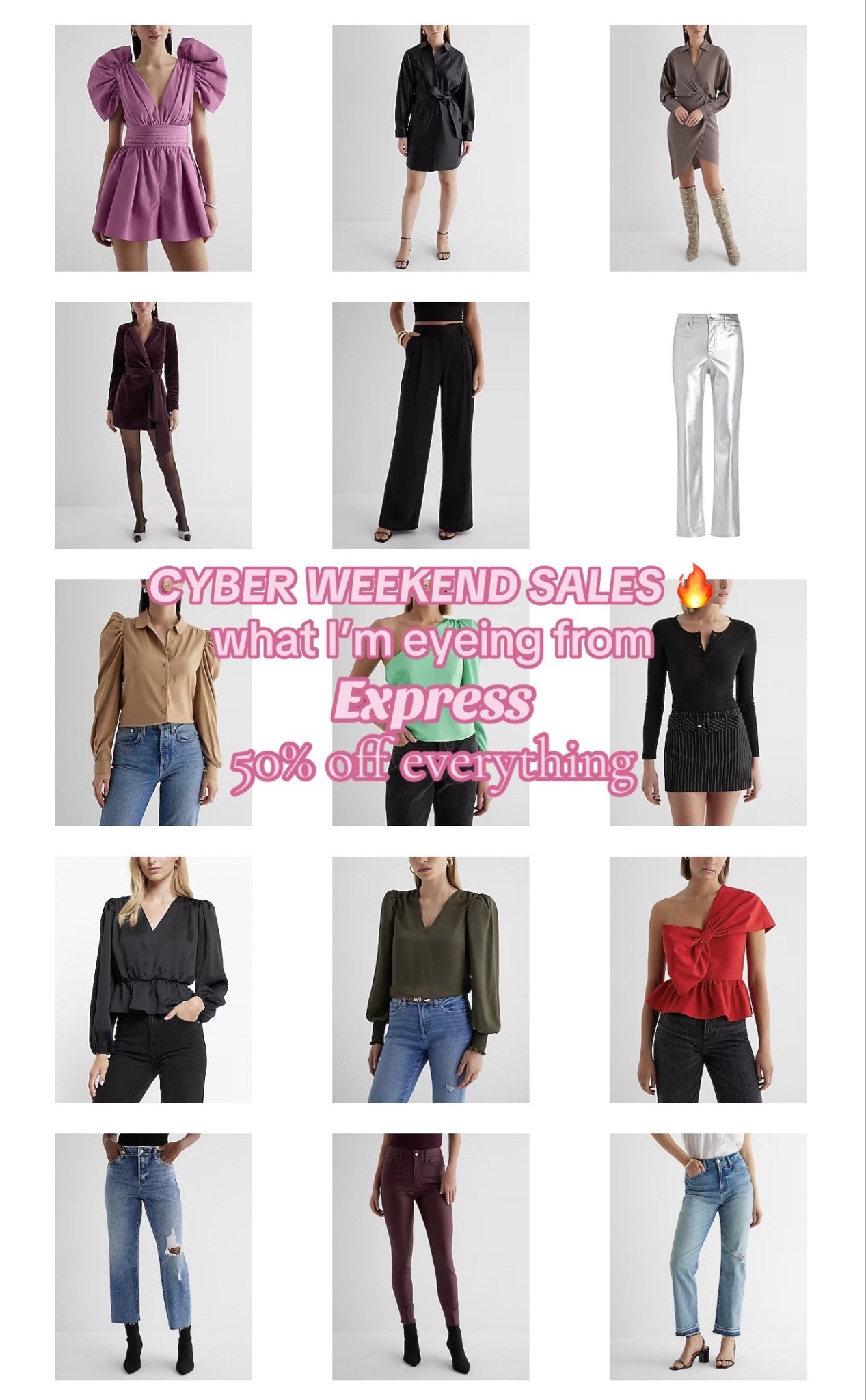 Everything I’m eyeing from Express 👀 50% off everything until 11/27 at midnight! 

#LTKfindsunder50 #LTKfindsunder100 #LTKCyberWeek