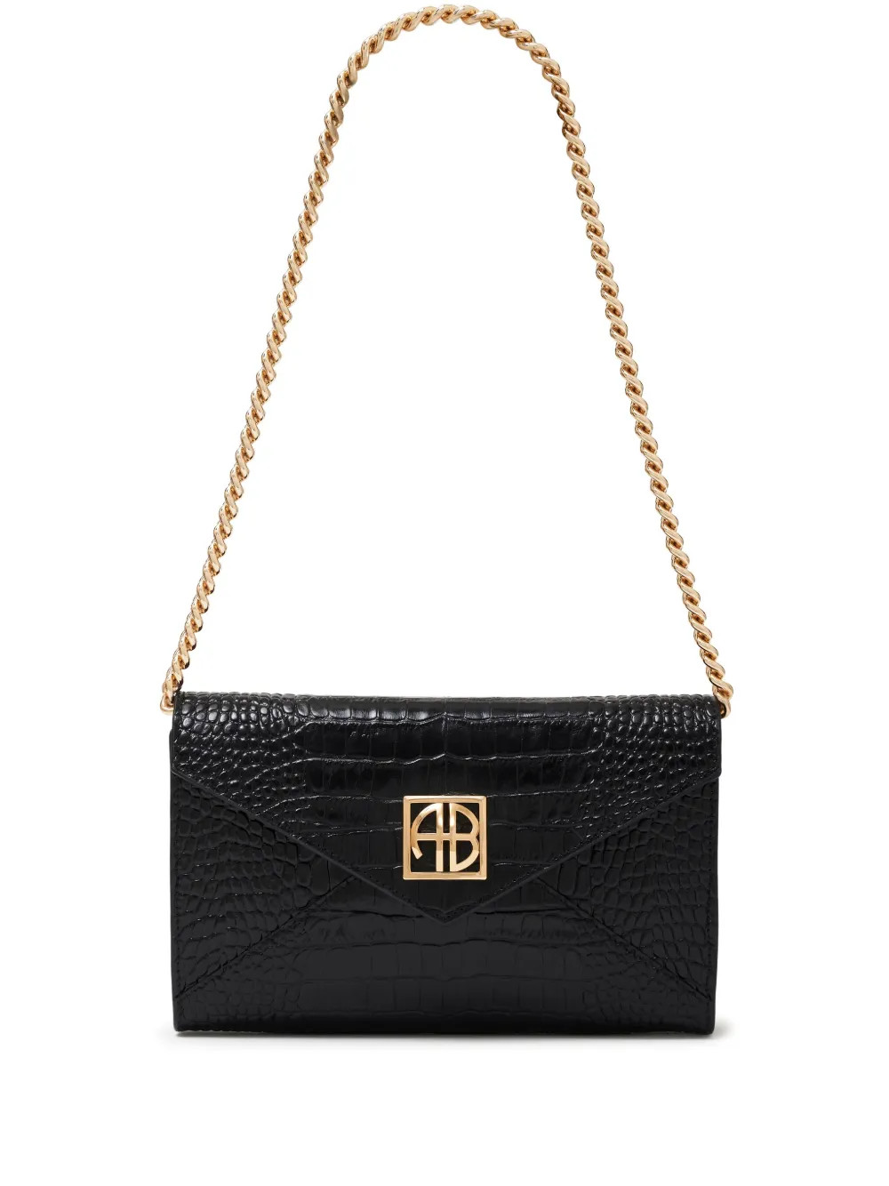 ANINE BING Elly Clutch Bag | Black | FARFETCH | Farfetch Global