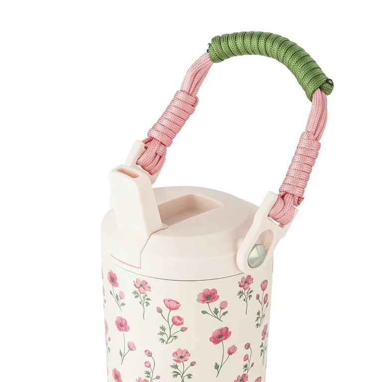 Jacey Duprie x TAL Hudson 24oz Stainless Steel Water Bottle with Paracord Handle, Rosette | Walmart (US)