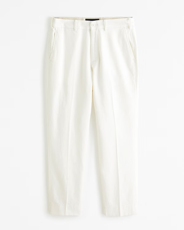 Men's Loose Linen-Blend Permacrease Trouser | Men's Bottoms | Abercrombie.com | Abercrombie & Fitch (US)