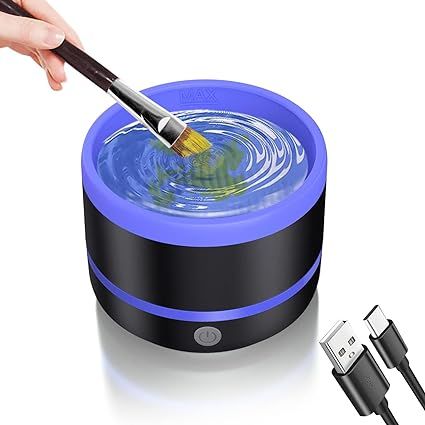 YAGHVEO Electric Paint Brush Cleaner Rinse Cup, Oil Paint Brush Cleaner, Brush Rinser for Paintin... | Amazon (US)