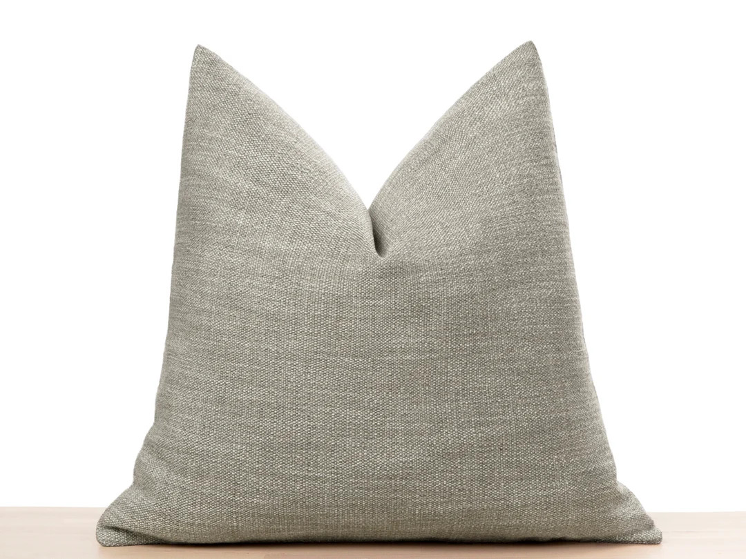 Taupe Beige Pillow Cover Euro Sham Cover Throw Pillow Cover Decorative Sofa Pillow Cover thick Wo... | Etsy (US)