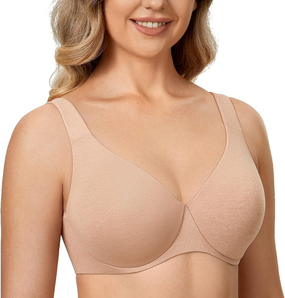 DELIMIRA Women's Plus Size Bras Minimizer Underwire Full Coverage Unlined Seamless Cup | Amazon (CA)
