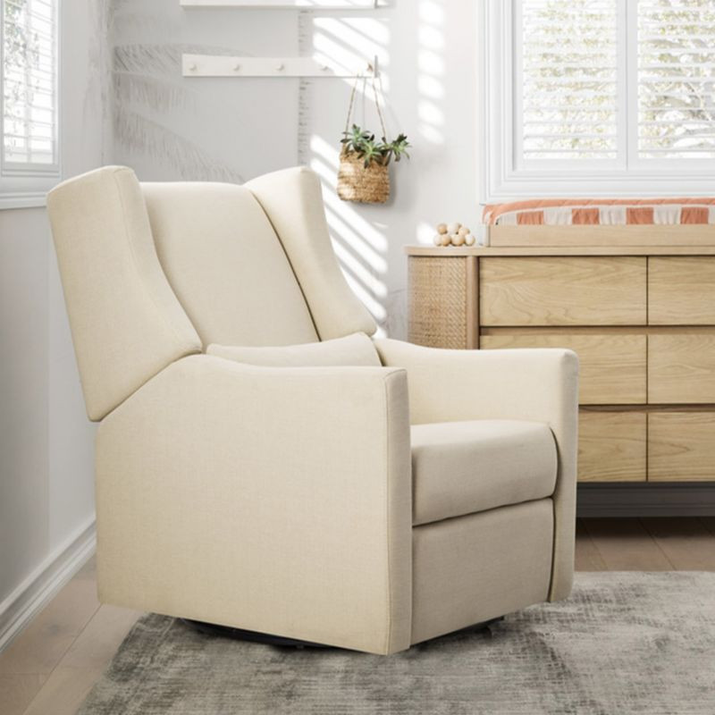 Babyletto Kiwi Cream Electronic Swivel Glider Power Recliner Nursery Chair + Reviews | Crate & Ki... | Crate & Barrel