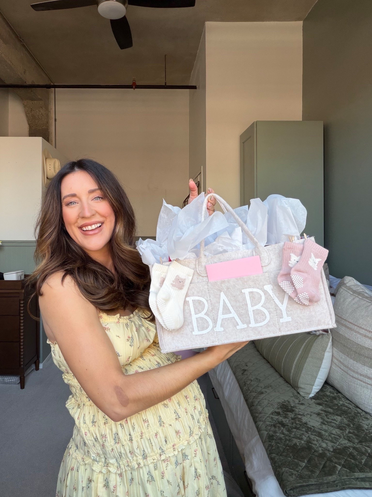 Baby girl baby shower gift basket idea. The night light is an absolute must add and love that she can reuse the diaper caddy! 

#LTKmomlife #LTKMothersDay #LTKBaby