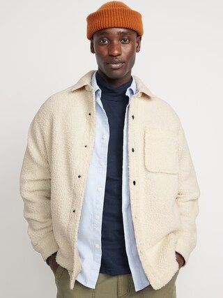 Cozy Sherpa Shacket for Men | Old Navy (US)